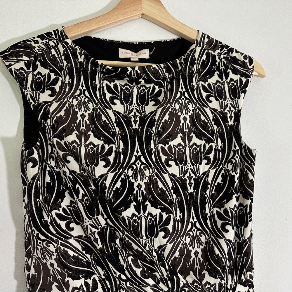 Tory Burch Odila Dress Ivory Arabesque - Picture 3 of 10